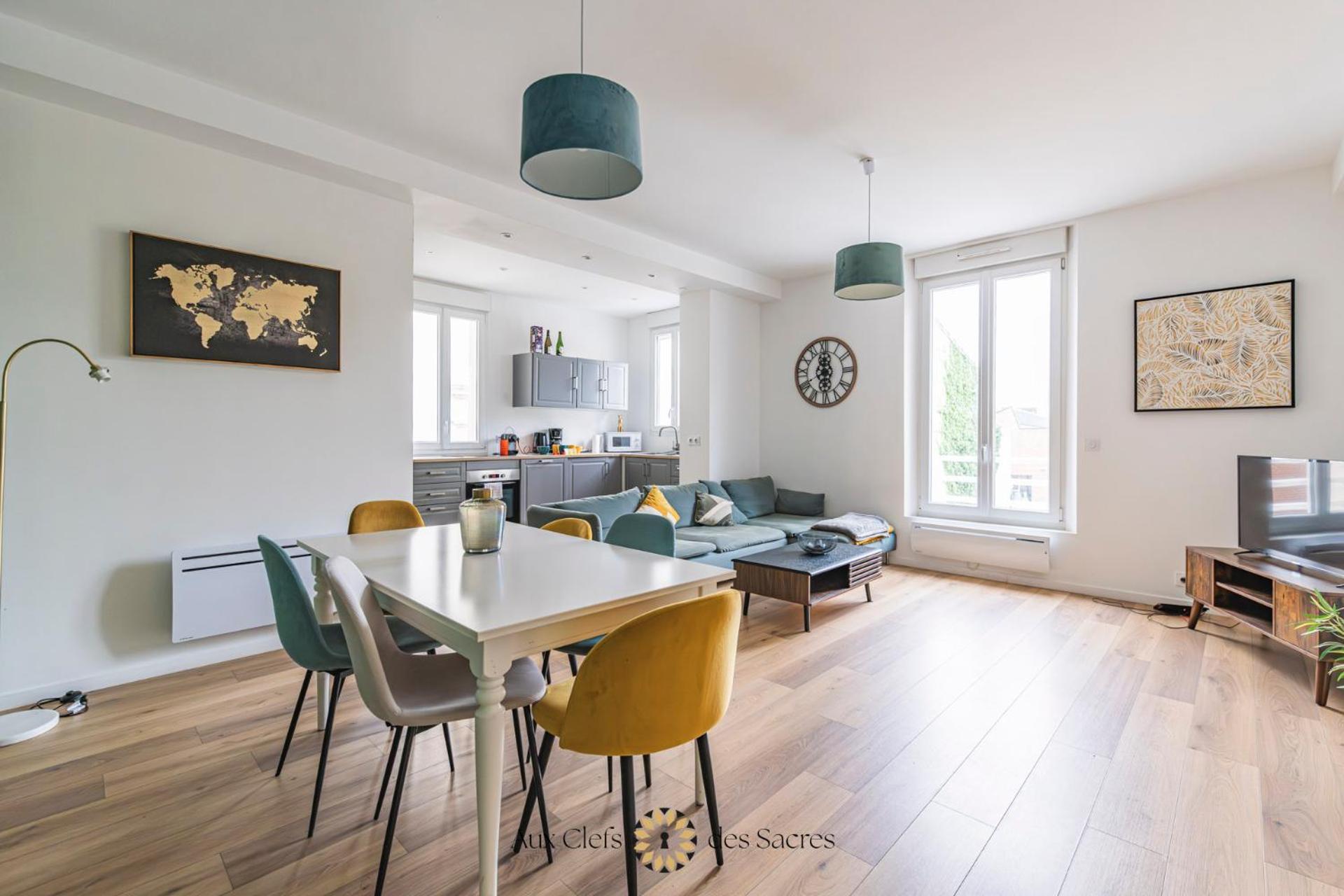 Ponsardin #55 Spacieux Appartement 3 Ch 6 Couchages แร็งส์ ภายนอก รูปภาพ